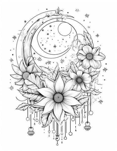 Moon Coloring Pages For Adults