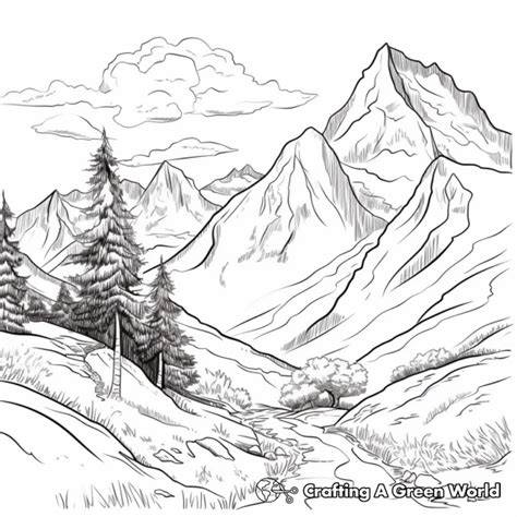 Mountain Pictures To Color
