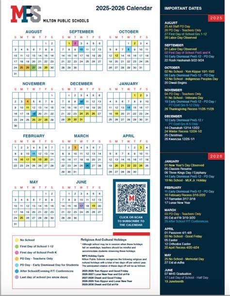 Mps Calendar 2025