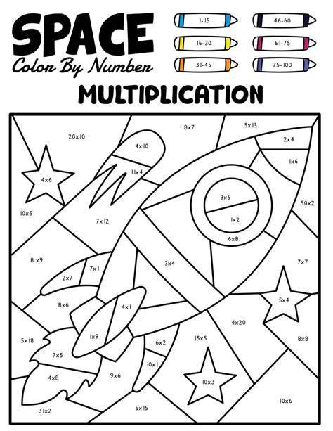Multiplication Color By Number