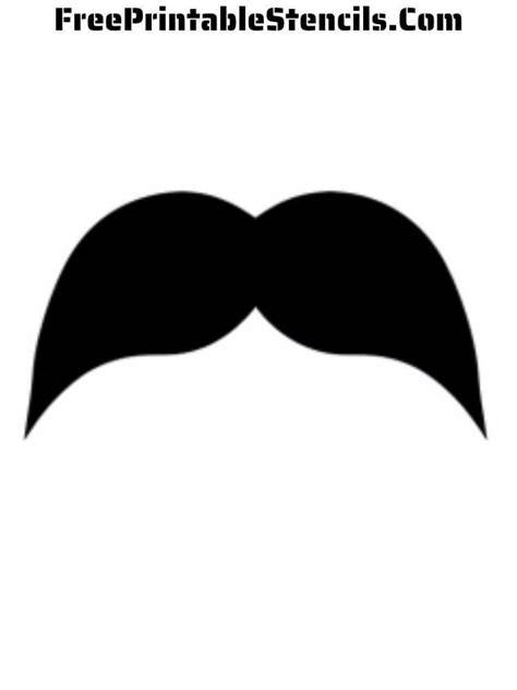 Mustache Printable Template