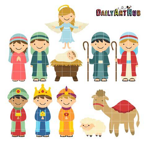 Nativity Scene Characters Printable