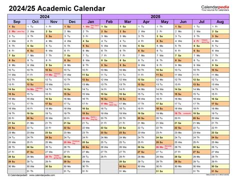 Naz Academic Calendar 2024 2025
