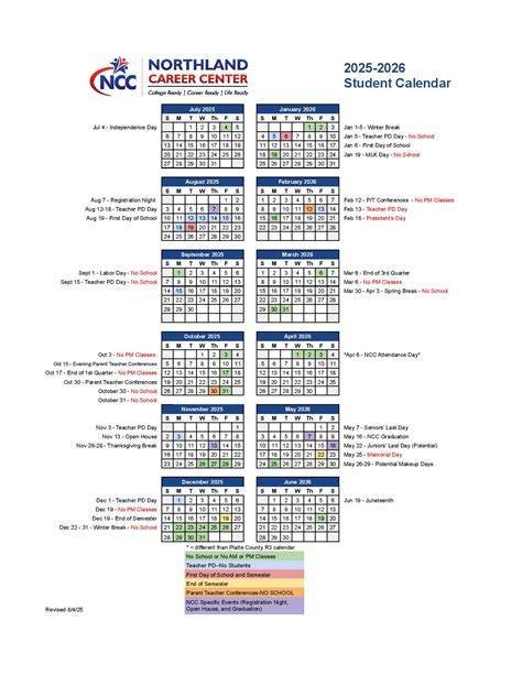 Ncc Academic Calendar