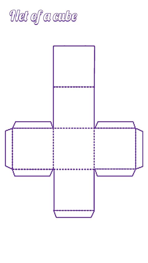 Net For A Cube Printable
