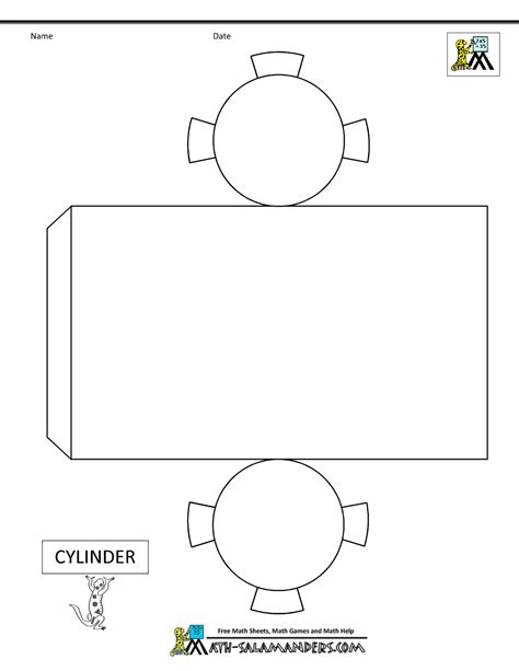 Net For A Cylinder Printable