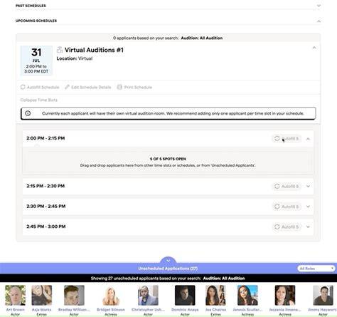 Net Video Calendar Audition