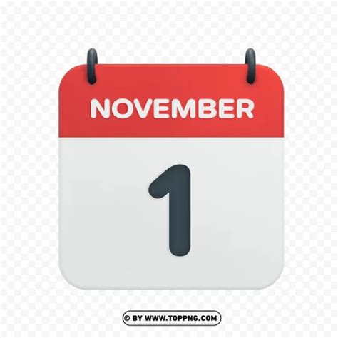 November 1st Calendar