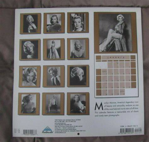 Nude Calendar Marilyn Monroe