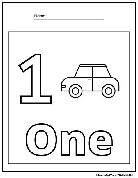 Number 1 Coloring Sheet
