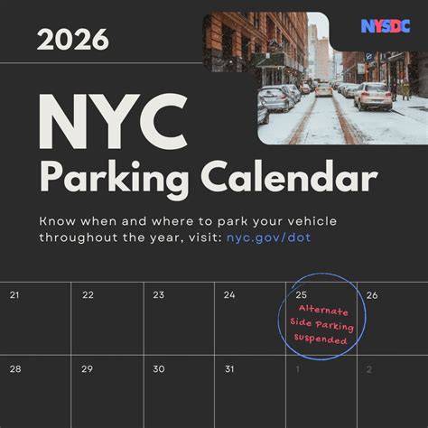 Nyc Suspended Parking Calendar