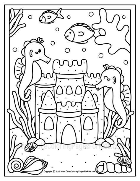 Ocean Coloring Sheets
