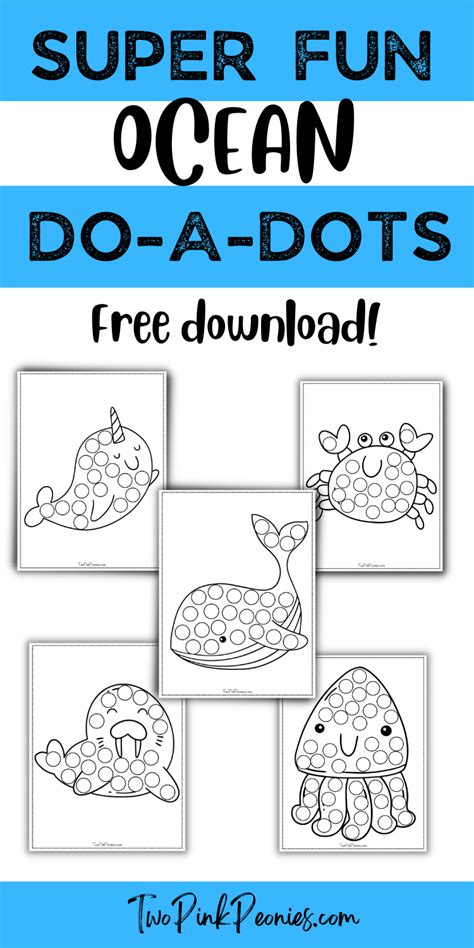 Ocean Do A Dot Printables Free