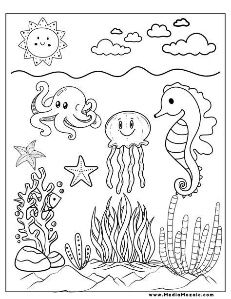Ocean Life Coloring Sheets