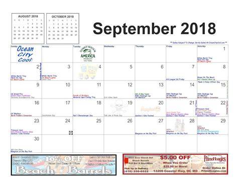 Ocmd Calendar Of Events