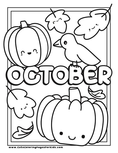 October Color Pages