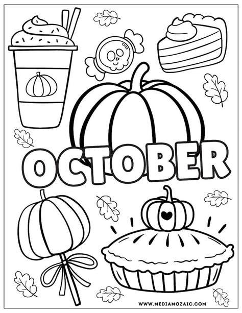 October Color Sheets