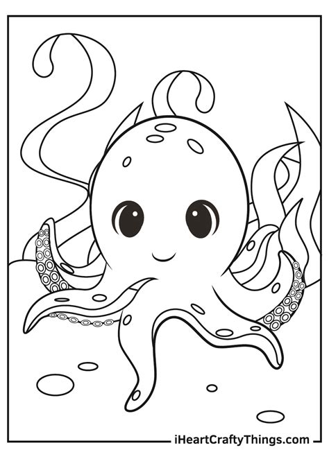 Octopus Coloring Page Printable