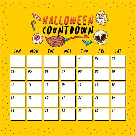 halloween countdown calendar
