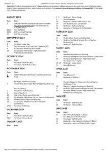 james madison academic calendar