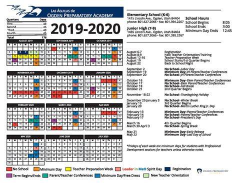 Ogden City School District Calendar