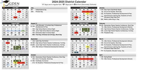Ogden School Calendar