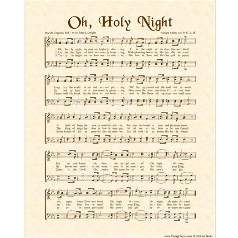 Oh Holy Night Printable