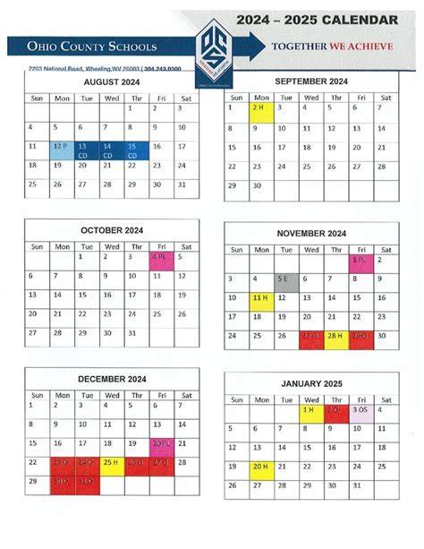Ohio County Schools Calendar