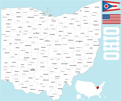 Ohio Printable Map
