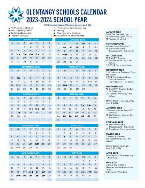 Olentangy Calendar 24 25
