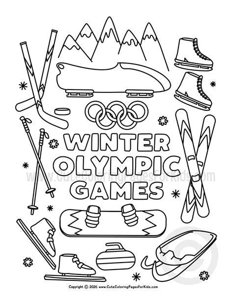 Olympics Coloring Pages Printable