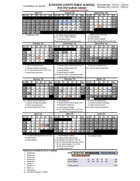 Oneonta School Calendar