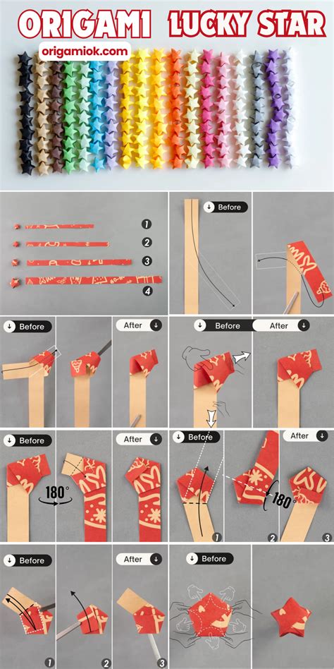 Origami Lucky Star Instructions Printable