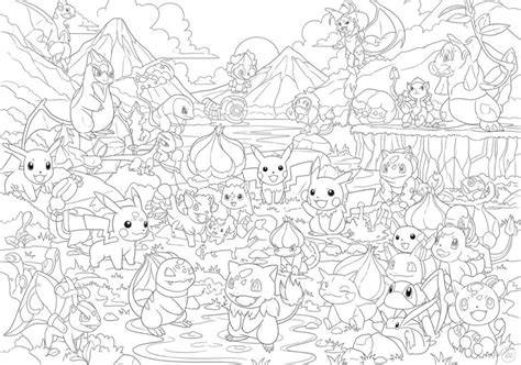 Original 150 Pokemon Coloring Pages