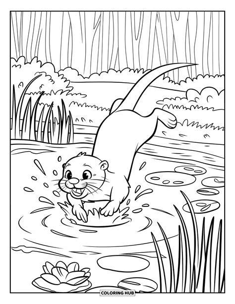 Otter Coloring Pages Printable