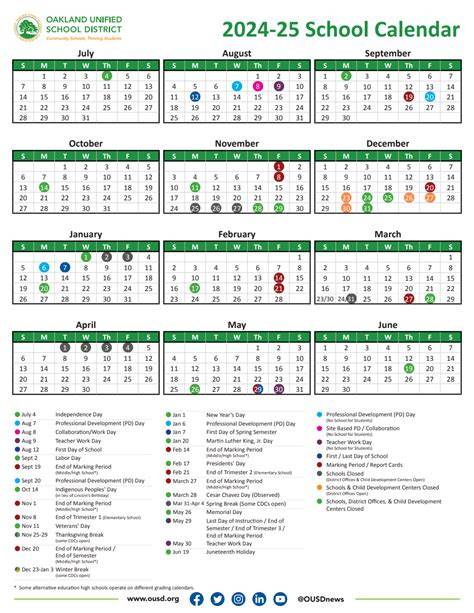 Ousd Calendar 24 25 Printable