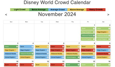 disney crowd calendar