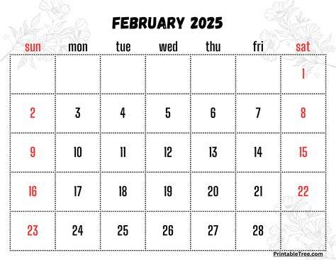 february 2025 calendar