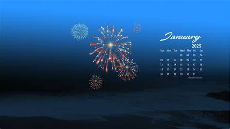 january 2025 calendar wallpaper