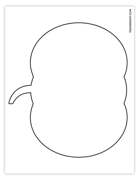 Outline Of A Pumpkin Printable