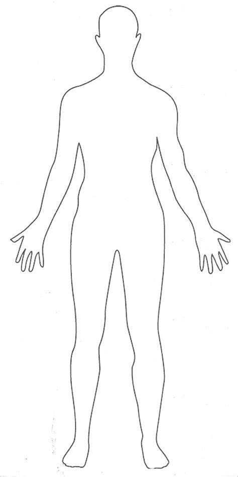 Outline Of Human Body Printable