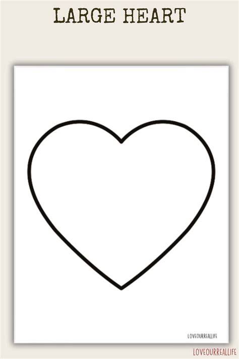 Outline Printable Heart Shape