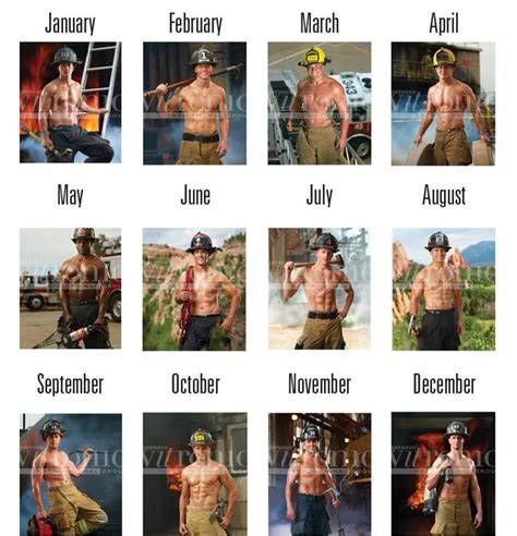 sexy fireman calendar