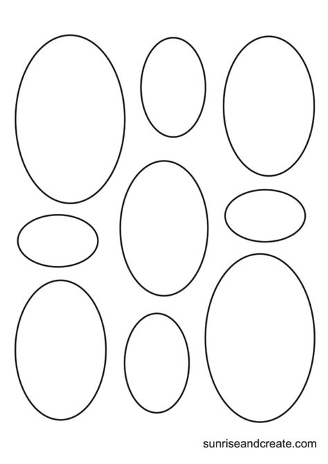 Oval Shapes Printable