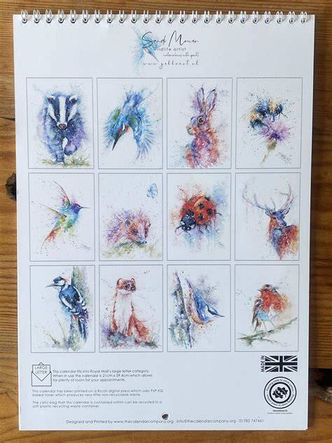 calendar with animals