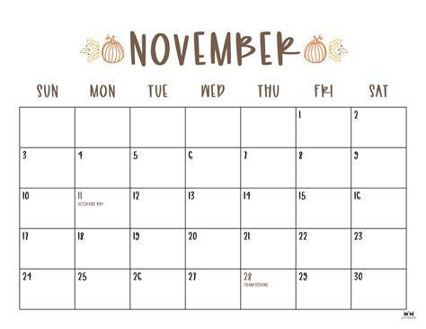 november calendar 2024
