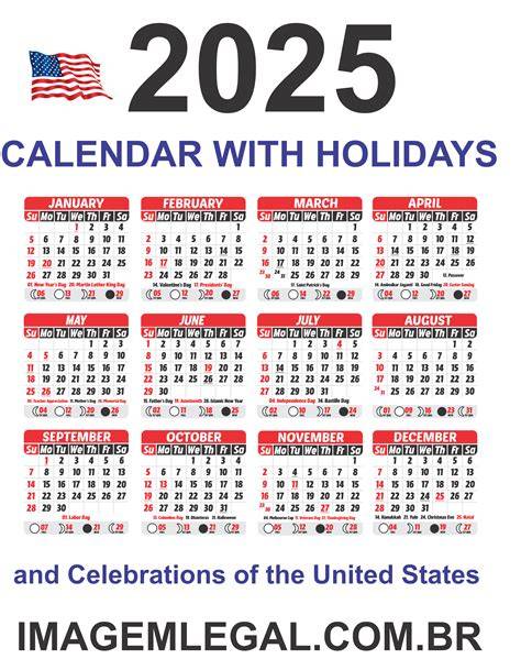2025 holiday calendar