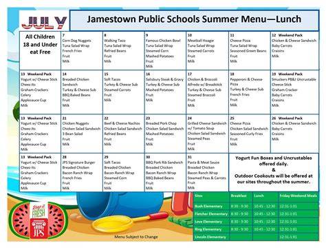 jamestown public schools calendar