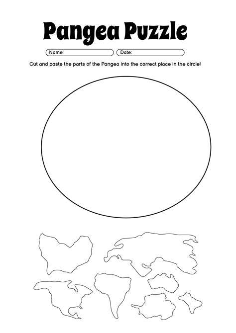 Pangea Puzzle Printable