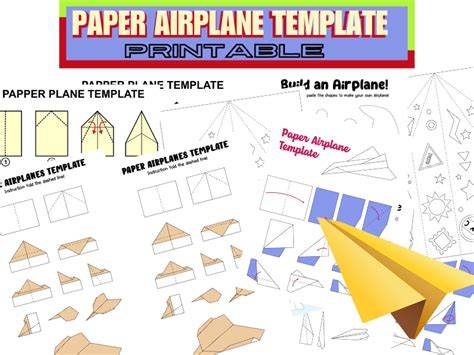 Paper Airplanes Templates Free Printables